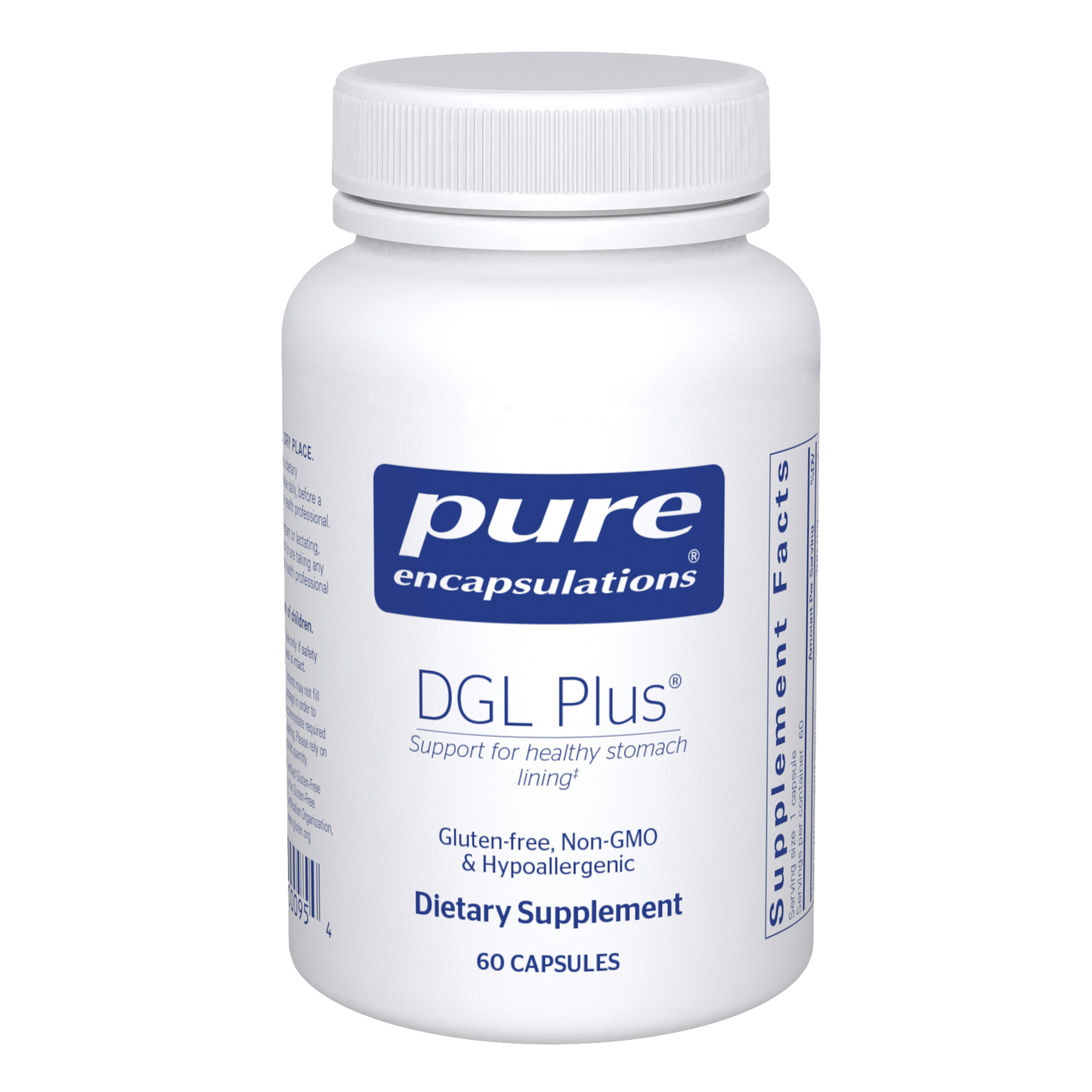 DGL Plus® – 60 Veg Capsules • Gastrointestinal & Stomach Lining Support with DGL Herbal Blend