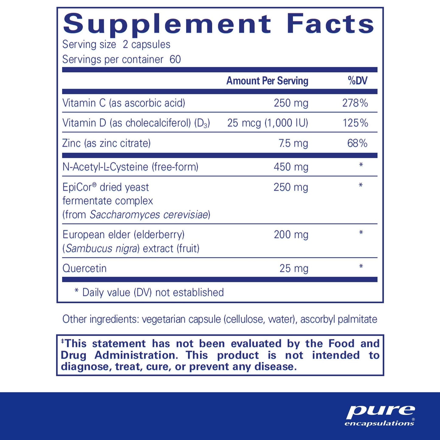 PureDefense® w/NAC – 120 Veg Capsules • Immune & Respiratory Defense with Antioxidant Support