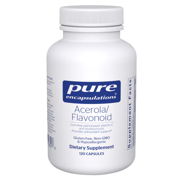 Acerola/Flavonoid – Corn-Free Vitamin C with Bioflavonoids (120 Capsules)