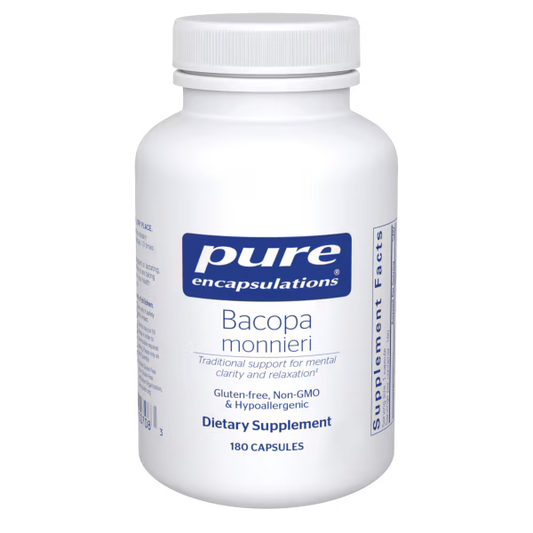 Bacopa Monnieri – 180 Veg Capsules • Traditional Ayurvedic Cognitive & Stress Support (20% Bacosides)