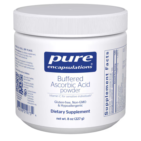 Buffered Ascorbic Acid Powder – Neutral-pH Vitamin C for Sensitive Individuals (227 g)