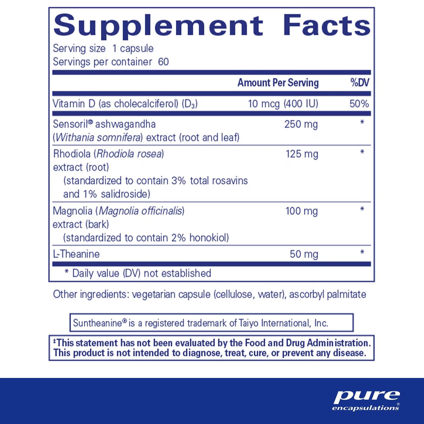 Cortisol Calm – 60 Veg Capsules • Adaptogenic Stress, Mood & Sleep Support