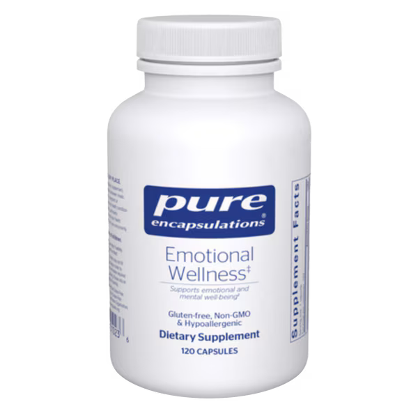 Emotional Wellness – 120 Veg Capsules • Mood Balance & Stress Support with 5-HTP, GABA, Rhodiola & Vitamin B₆