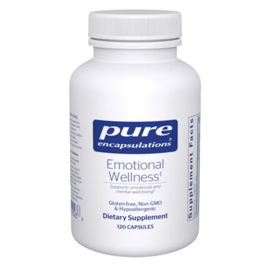 Emotional Wellness – 120 Veg Capsules • Mood Balance & Stress Support with 5-HTP, GABA, Rhodiola & Vitamin B₆