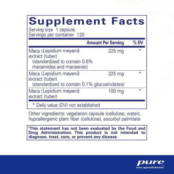 Maca-3 – Synergistic Blend of Maca Extracts for Libido, Energy & Reproductive Vitality (120 Capsules)
