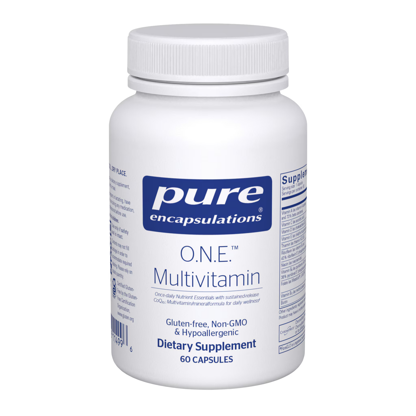 O.N.E.™ Multivitamin – 60 Veg Capsules • Daily Nutrient Essentials with L-5-MTHF, Sustained-Release CoQ₁₀ & Antioxidant Blend
