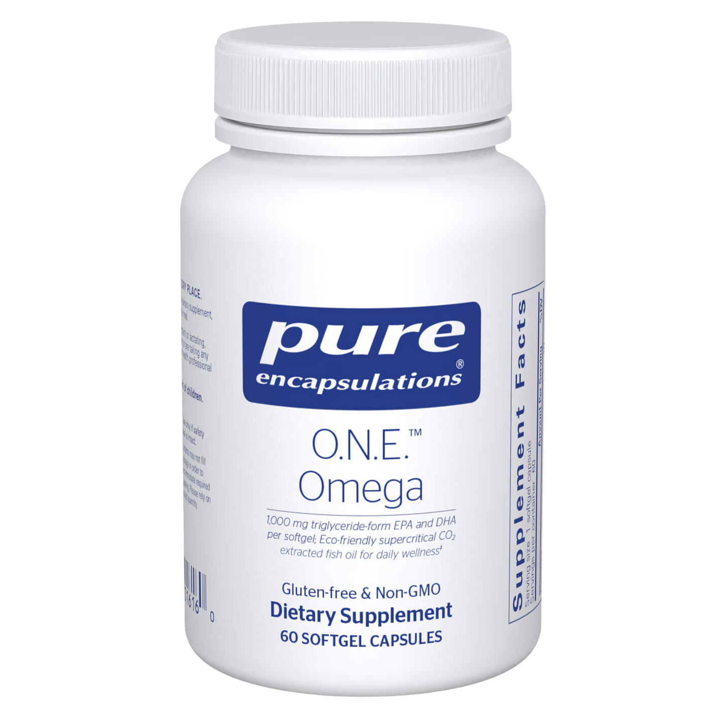 O.N.E.™ Omega – 60 Softgel Capsules • High-Potency Triglyceride-Form EPA/DHA for Cardiovascular, Joint, Skin & Cognitive Support