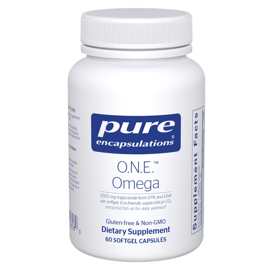 O.N.E.™ Omega – 60 Softgel Capsules • High-Potency Triglyceride-Form EPA/DHA for Cardiovascular, Joint, Skin & Cognitive Support