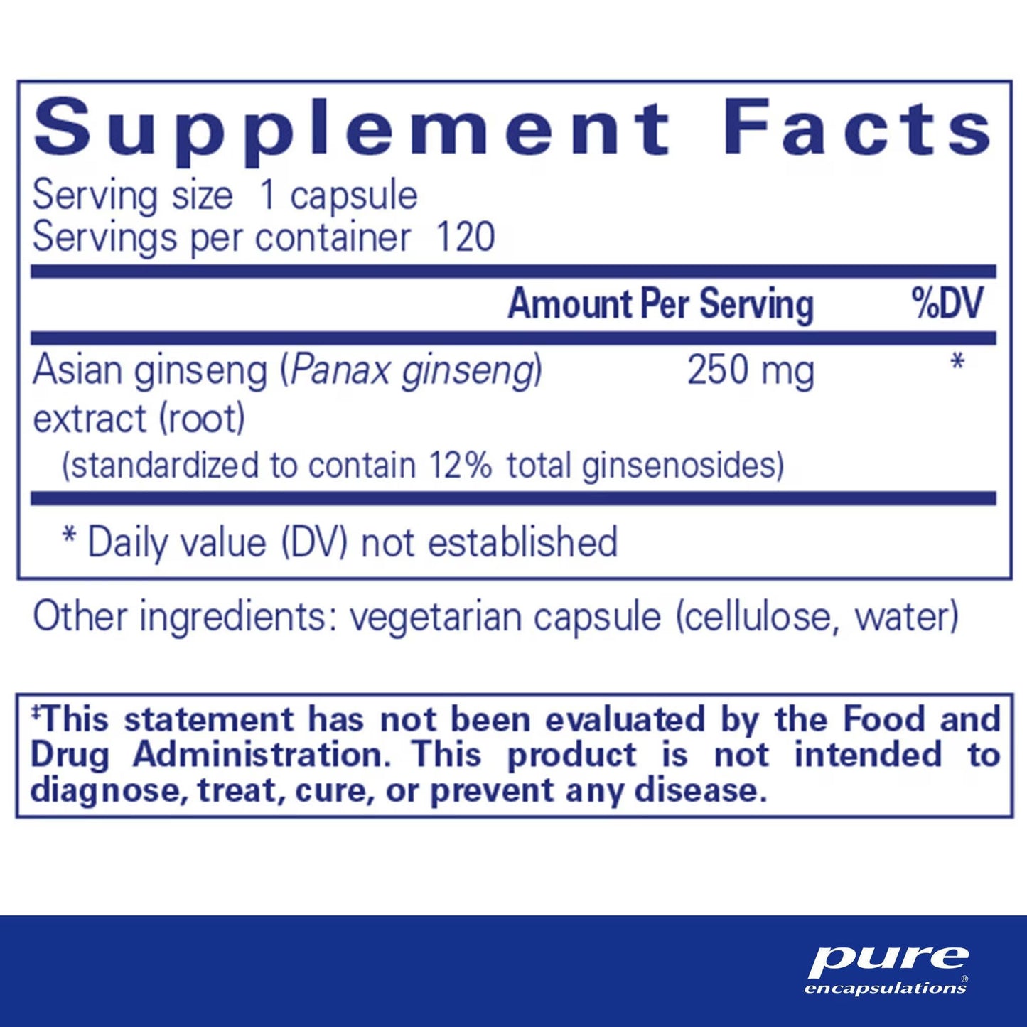 Panax Ginseng – Adaptogenic Support for Stress, Energy & Reproductive Health (120 Veg Capsules)