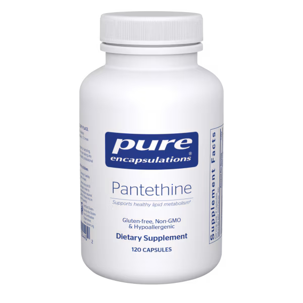 Pantethine – 120 Veg Capsules • Clinically Tested Support for Healthy Lipid Metabolism & Cardiovascular Function