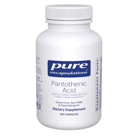 Pantothenic Acid (Vitamin B₅) – 120 Veg Capsules • Fundamental Support for Energy, Adrenal, & Cardiovascular Function