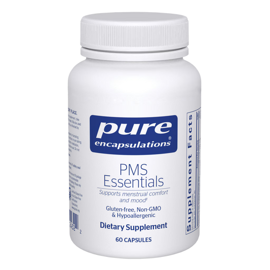 PMS Essentials – 60 Veg Capsules • Nutrient-Botanical Support for Menstrual Comfort, Mood & Cravings