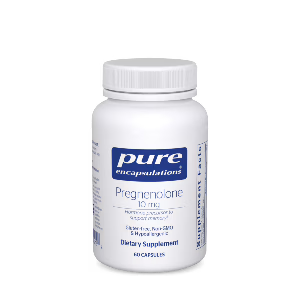 Pregnenolone 10 mg – Mood & Memory Support via Hormone Precursor (60 Capsules)