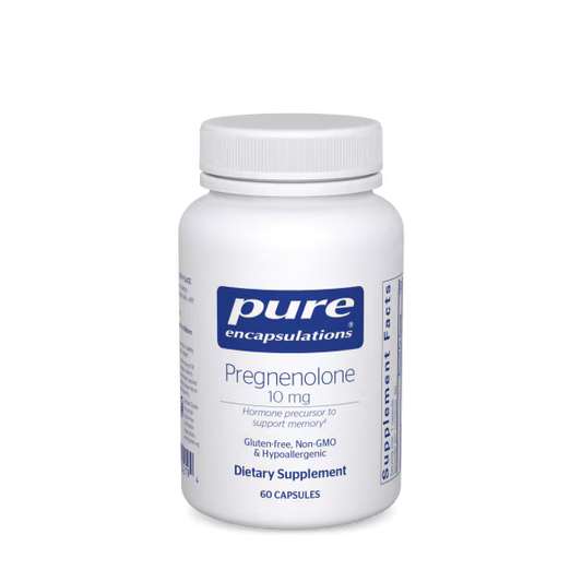Pregnenolone 10 mg – Mood & Memory Support via Hormone Precursor (60 Capsules)