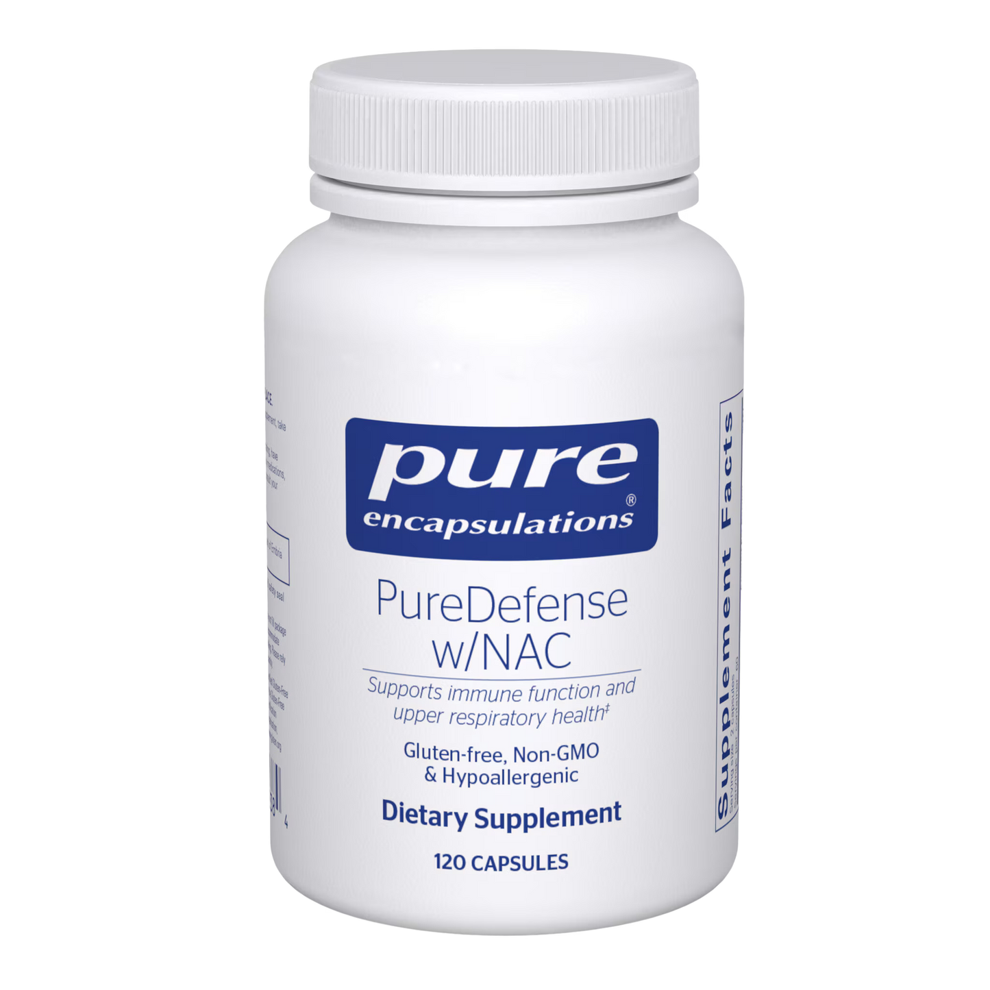 PureDefense® w/NAC – 120 Veg Capsules • Immune & Respiratory Defense with Antioxidant Support