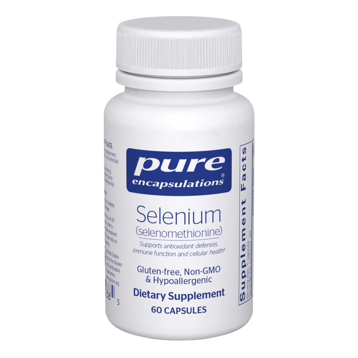 Selenium (Selenomethionine) — 60 Veg Capsules • Antioxidant & Immune Support Supplement