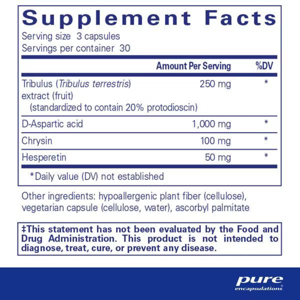 Tribulus Formula – Testosterone & Hormonal Balance Support (90 Vegan Capsules)