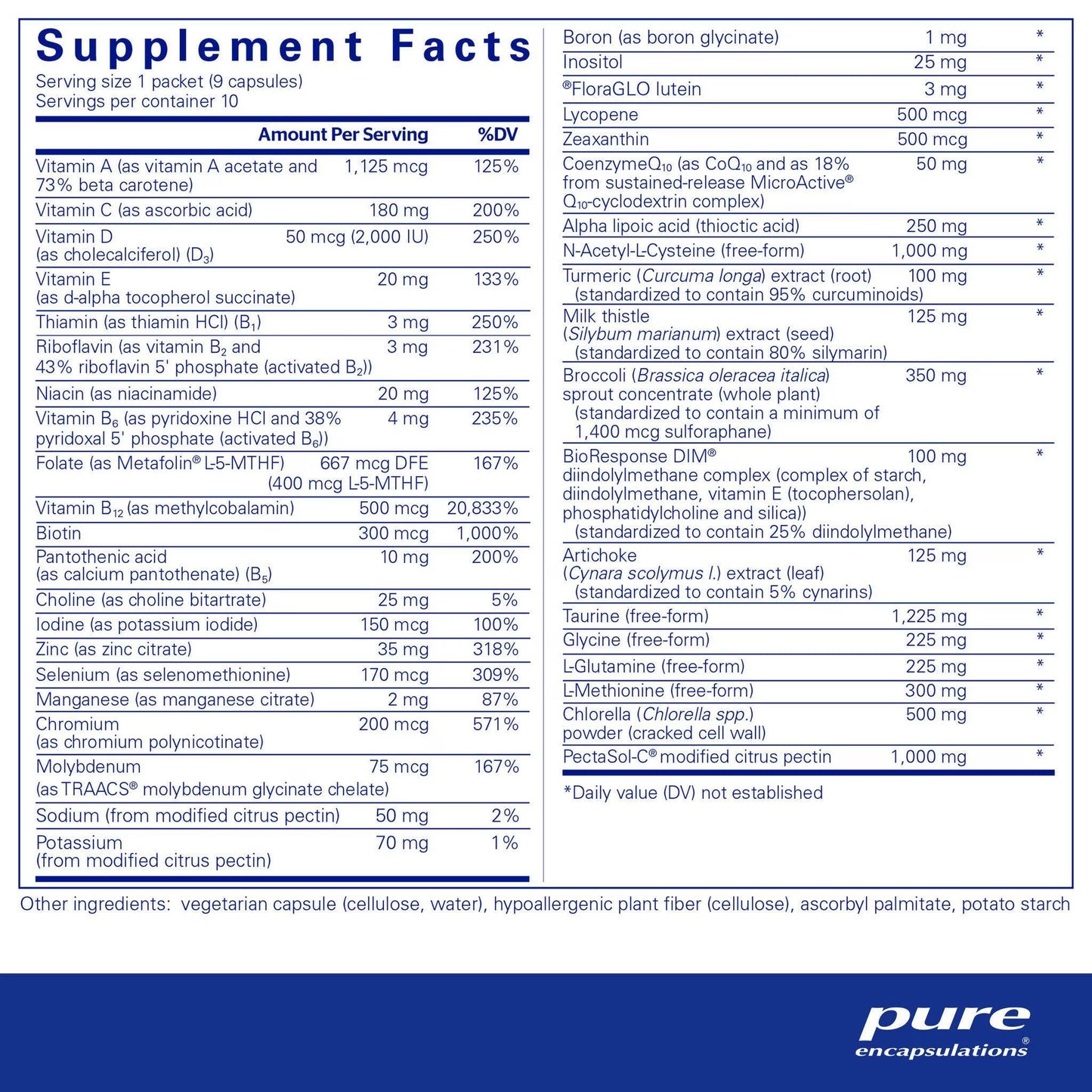 UltraDetox 10-Day Pure Pack – 10 Daily Pure Nutrition Detox Packets