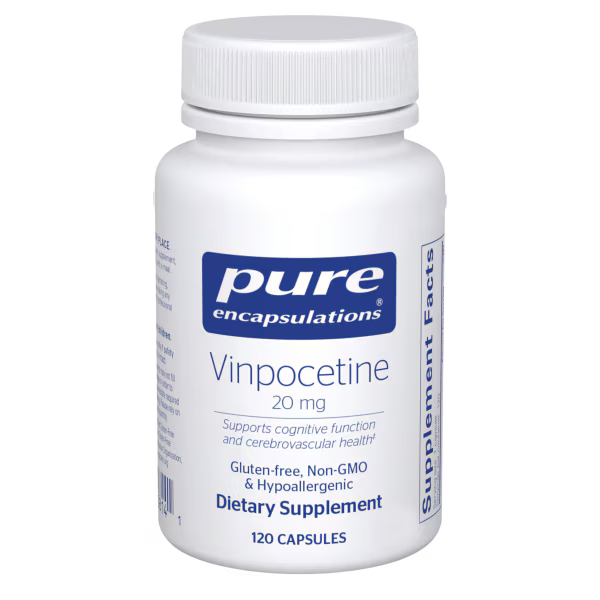 Vinpocetine 20 mg – Cognitive & Cerebrovascular Support (120 Veg Capsules)